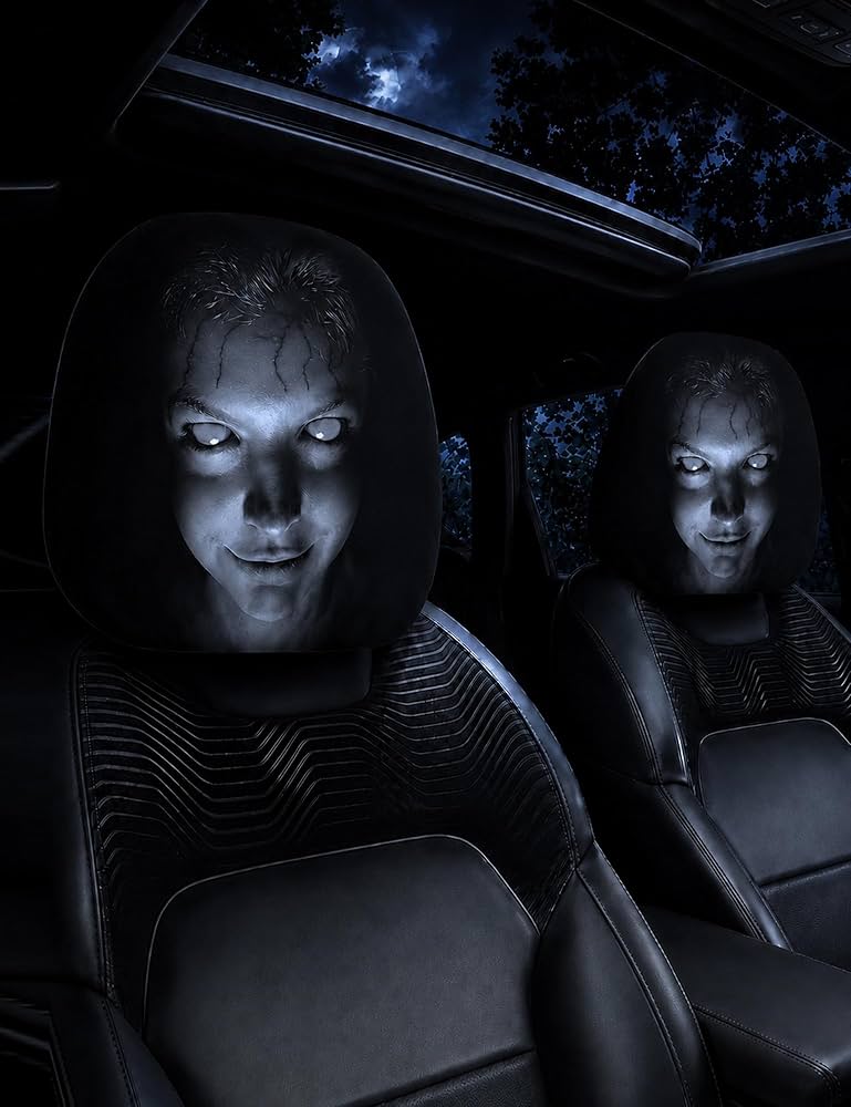 Avorvia FearDrive™ Horror Headrest Cover
