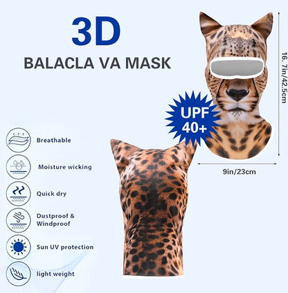 3D Animal Face Ski Mask - Warm Balaclava