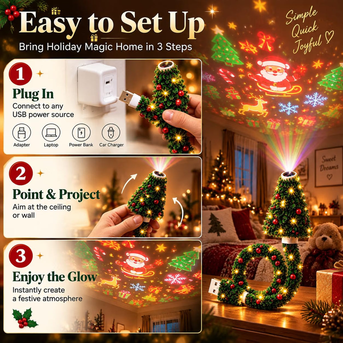 Christmas Ceiling Projector Lamp