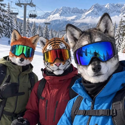 3D Animal Face Ski Mask - Warm Balaclava