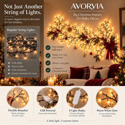 Avorvia™ LED Willow Vine Lights