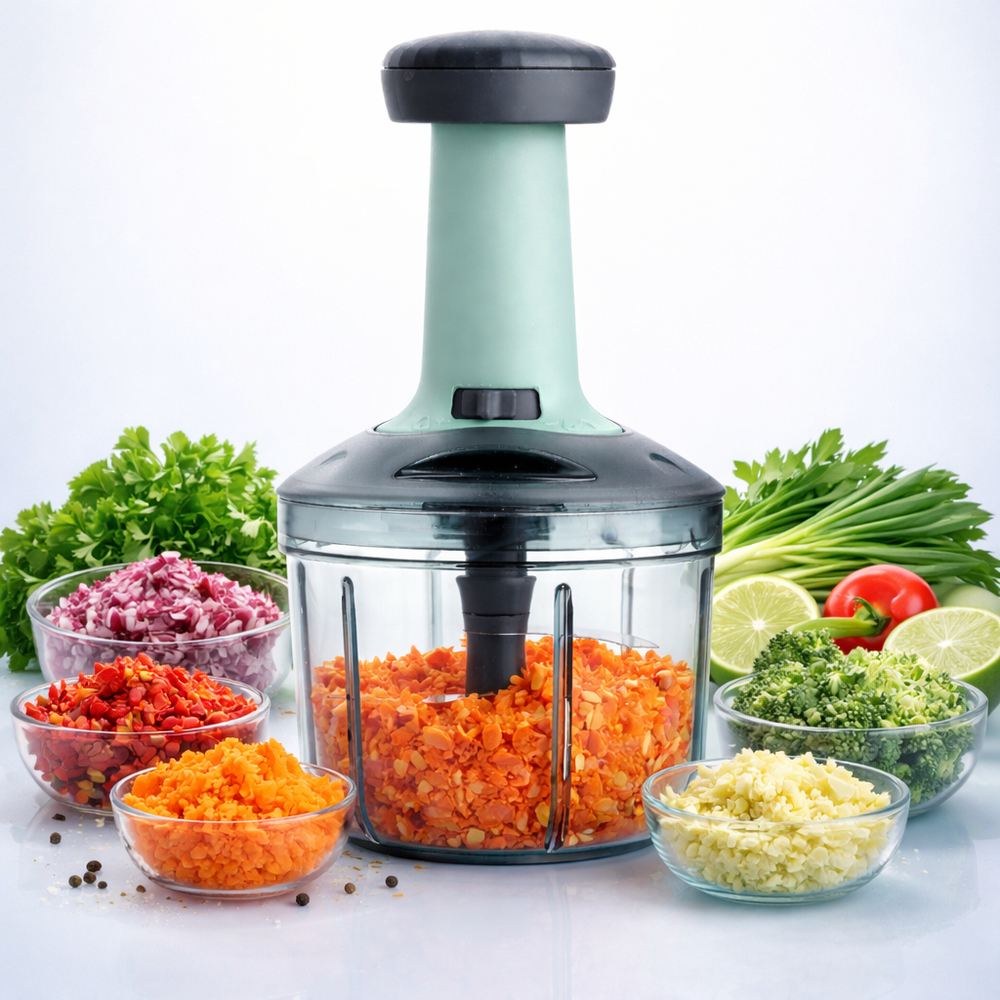Manual Push Vegetable & Food Chopper