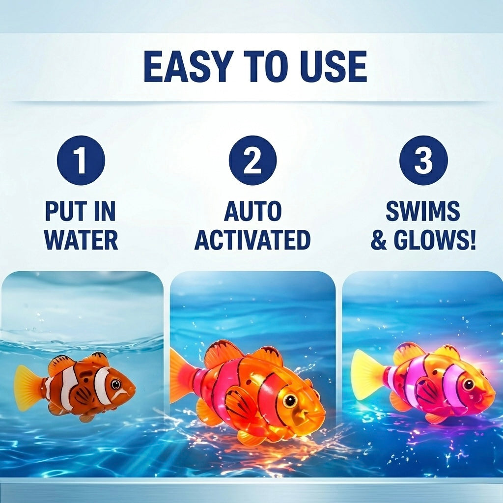 Avorvia GlowFish – LED Swimming Robot Fish (4-piece set)