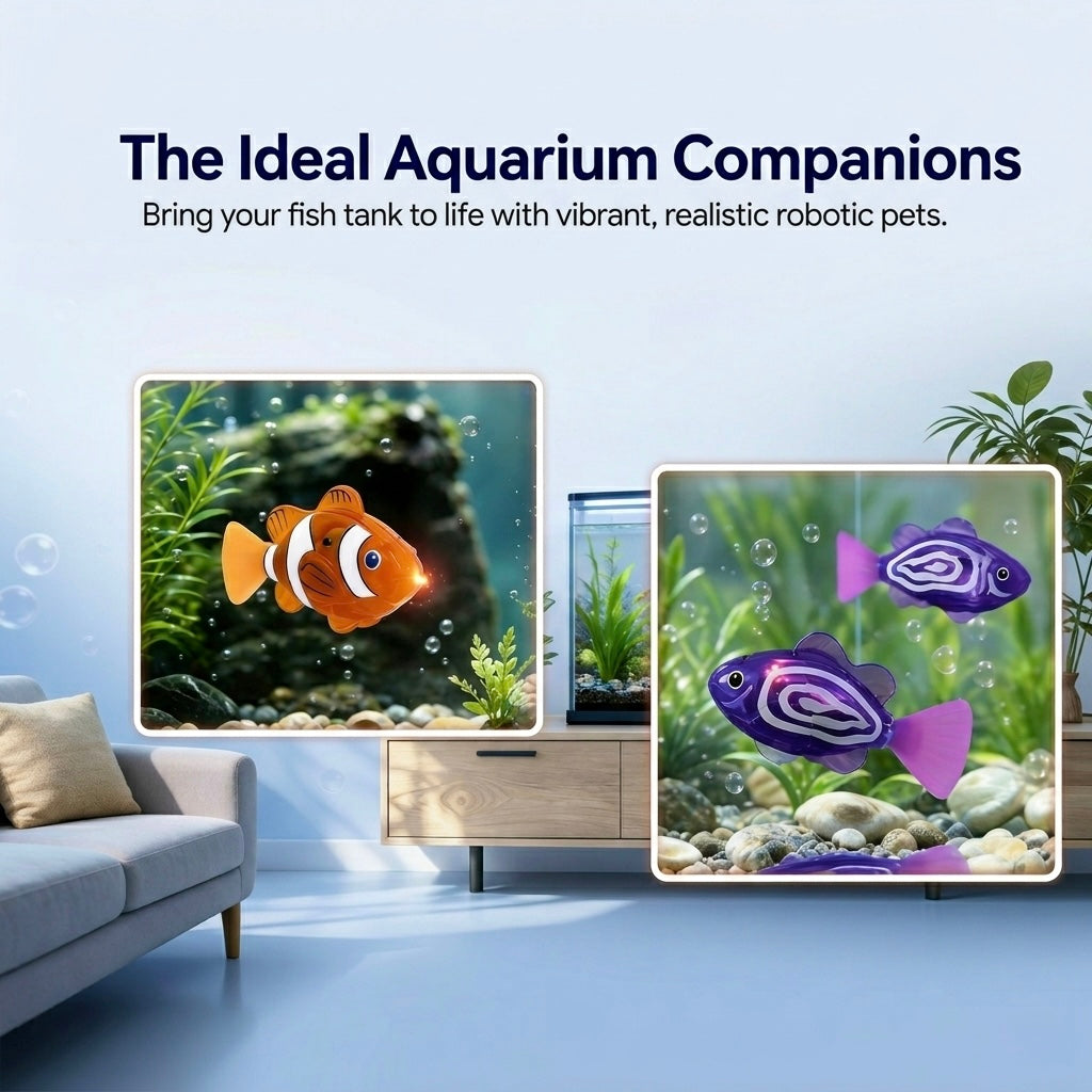 Avorvia GlowFish – LED Swimming Robot Fish (4-piece set)