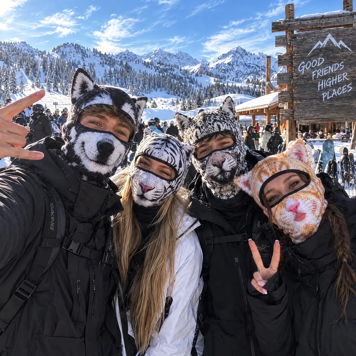 3D Animal Face Ski Mask - Warm Balaclava