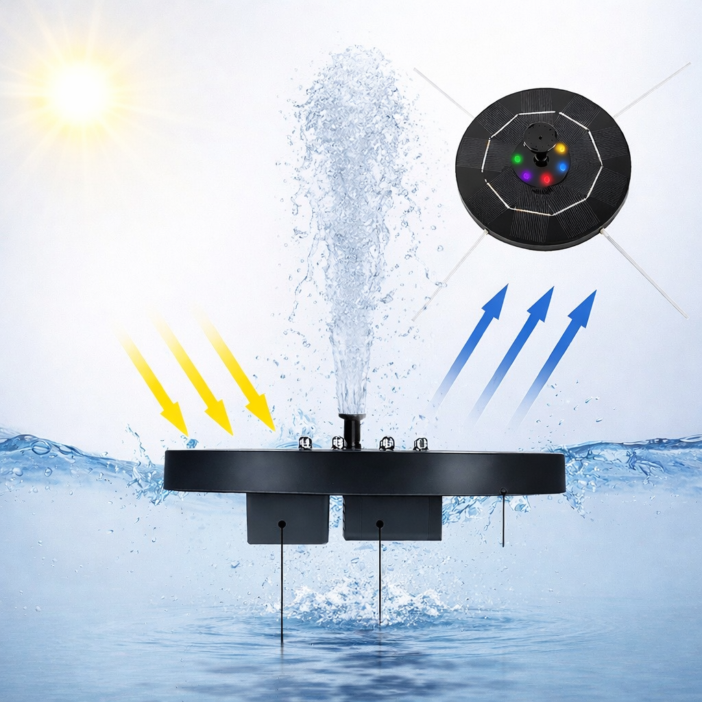 Avorvia SolarGlow Fountain